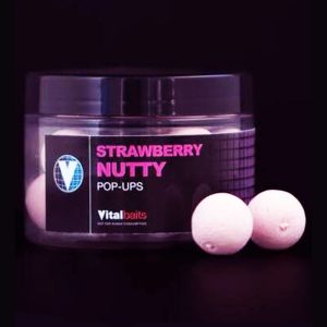 Vitalbaits Pop Ups Strawberry Nutty 14mm 50gr