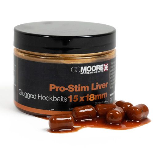 CC Moore Pro-Stim Liver Glugged Hookbaits 15x18mm - Imagen 2