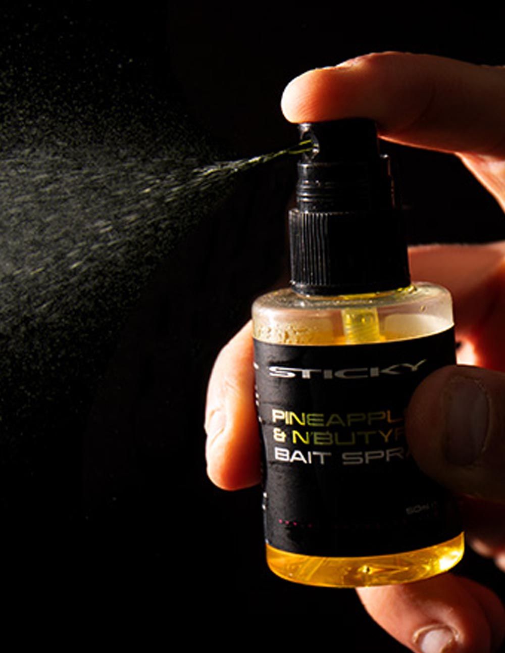 Sticky Baits Pineapple & N´Butyric Bait Spray 50ml - Imagen 3