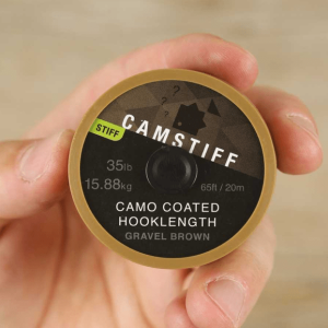 Thinking Anglers Camstiff Hooklength Camo Gravel Brown 35lb