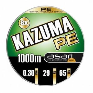 Asari Trenzado Kazuma PE 8X 65lb 0.30mm 29.55kg 1000m