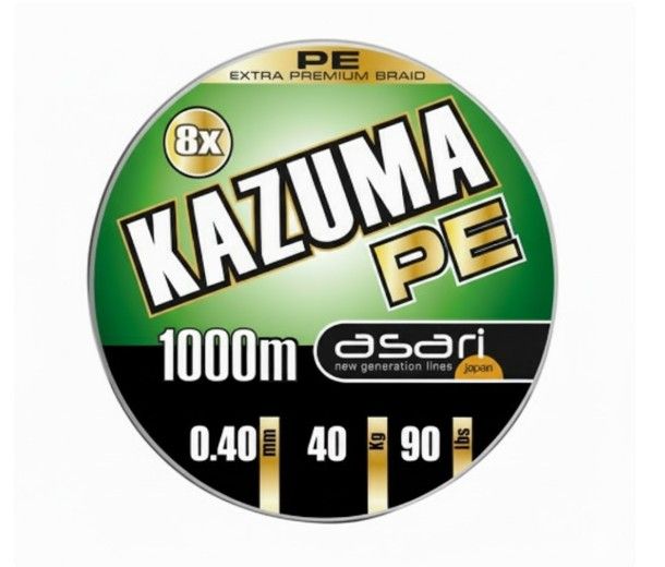 Asari Trenzado Kazuma PE 8X 90lb 0.40mm 40kg 1000m
